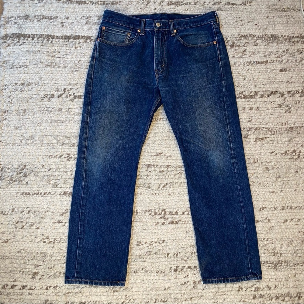 Levi’s 505 Straight Leg 100% Cotton Jeans Classic Medium Wash W34 L30